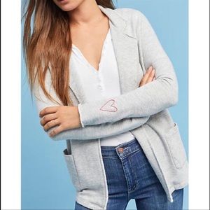 Terry Cloth Sweater Cardigan Size 